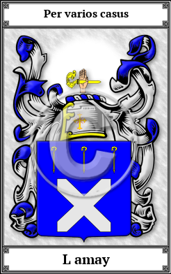 L amay Family Crest Download (JPG) Book Plated - 600 DPI